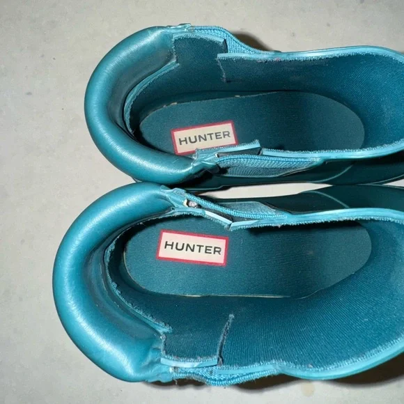 RARE Hunter Block Heel Chelsea Rain Boots - Picture 7 of 7